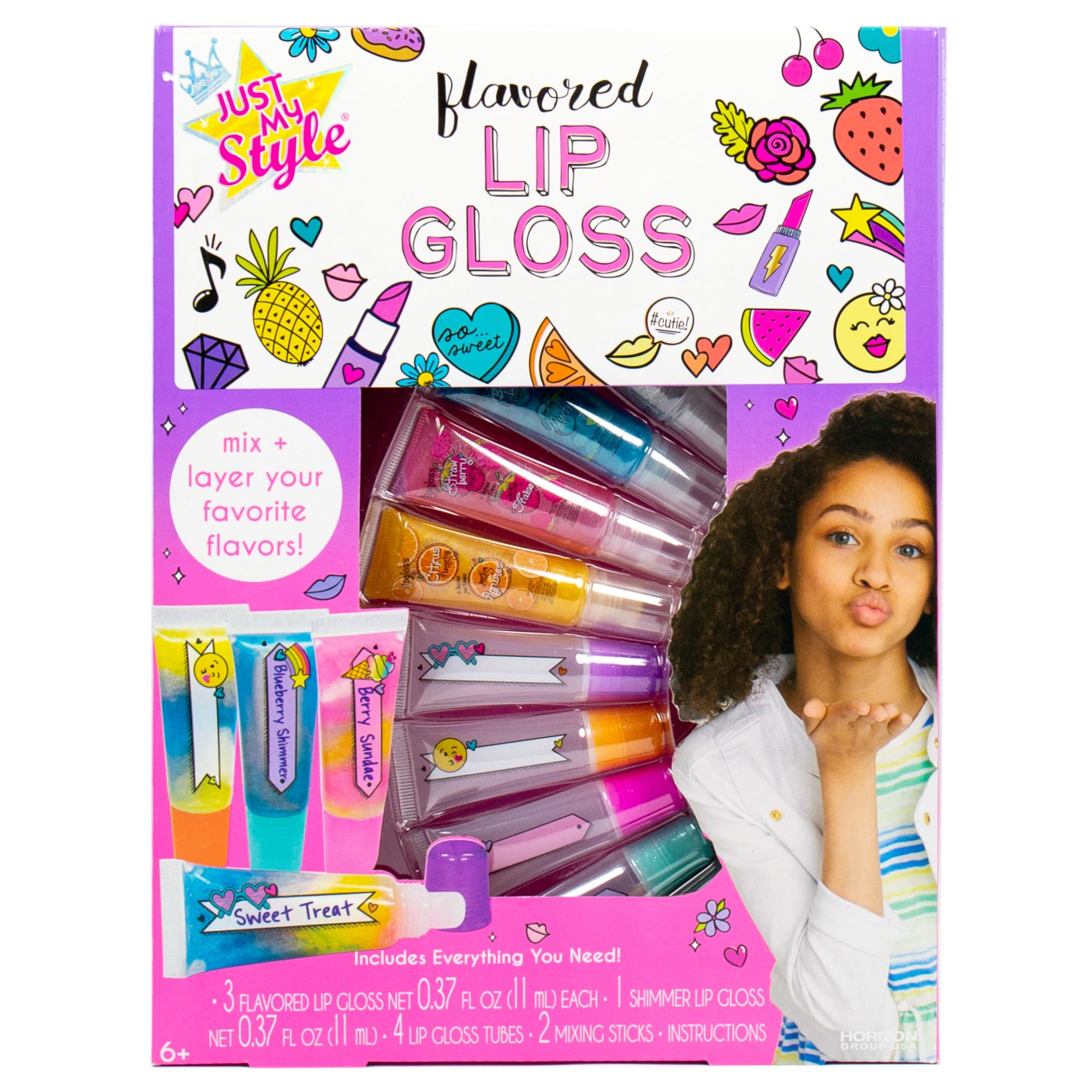 Just My Style Flavor Lab DIY Lip Gloss Kit - Makes 4 Glosses